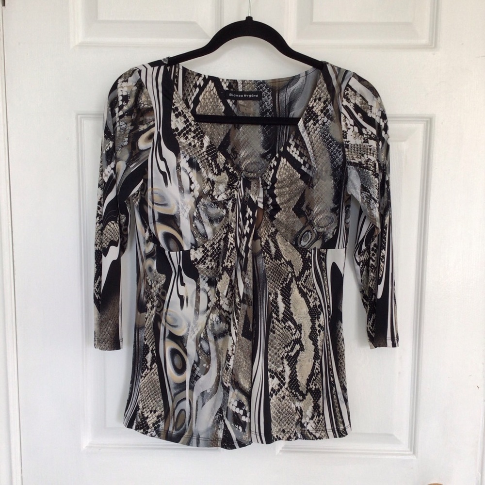 🛍️5/💲20🛍️ BIANCA NYGARD snakeskin print